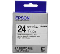 Epson Bande d'étiquettes LabelWorks LK-6WBN Noir sur blanc 2,4 cm x 9 m 1 rouleau C53S656006