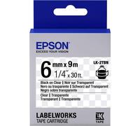 Epson Ruban etiquetteuse LK-2TBN 6mm x 9m Noir Sur Transparent