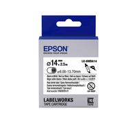 EPSON Ruban LK-6WBA14 - Gaine thermorétractable HST Noir/Blanc d14/2,5