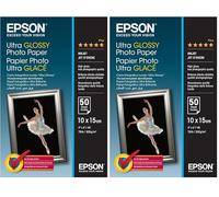 Epson S041943 Papier Photo 50 feuilles (Lot de 2)