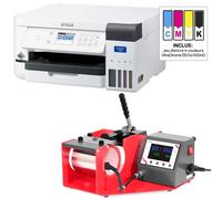 - EPSON SC-F100 + 1 jeu d'encre + SECABO TM1 pour mugs