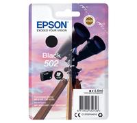 Epson Singlepack Black 502 Ink, Rendement standard, Encre à pigments, 4,6 ml, 210 pages, 1 pièce(s) C13T02V14020