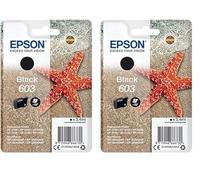 Epson Singlepack Black 603 Ink, Rendement Standard (Lot de 2)