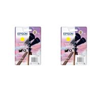 Epson Singlepack Yellow 502 Ink - Cartouches d'encre (Original, Encre à pigments, Jaune, Workforce WF-2860DWF, WF-2865DWF Expression Home XP-5100, XP-5105, 1 pièce(s)) (Lot de 2)