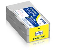 Original Epson C33S020604 / SJIC22P(Y) Cartouche d'encre jaune