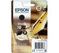 Epson Stylo et mots croisés Singlepack Encre noire 16XL DURABrite Ultra - Rendement élevé (XL) - Encre à base de pigments - 1