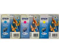 Epson T0322 T0323 T0324 3 Cartouches D'Encre Original C/M/Y C70/C80/C82/