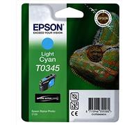 Epson T0345 Cartouche d'encre d'origine Cyan clair pour Stylus Photo 2100 Amazon Dash Replenishment est prêt