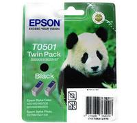 Epson T0501 T050 Cartouche Original Noir Stylet Couleur 400/600 Photo 750 [2 Pz
