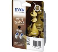 Epson T0511 Twin cartouche d'encre Noir authentique (TVA incluse)