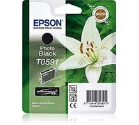 Epson T0591 Cartouche d'encre d'origine noire pour R2400 Amazon Dash Replenishment est prêt