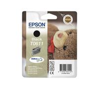 Epson T0611 - 8 ml - noir - originale - blister - cartouche d'encre - pour Stylus D68, D88, DX3800, DX3850, DX4200, DX4250, DX4800, DX4850