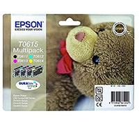 Epson Teddybear Multipack "Ourson" (T0615) - Encres DURABrite Ultra N, C, M, J