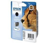 Epson T0711 - 7.4 ml - noir - original - emballage coque avec alarme radioélectrique/ acoustique - cartouche d'encre - pour Stylus DX9400, SX115, SX210, SX215, SX218, SX415, SX515, SX610; Stylus...