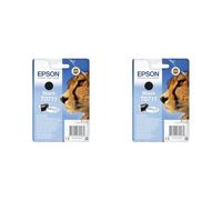 Epson T0711 Guépard Noir, Cartouche d'encre d'origine, D78 D120 DX4000 DX5000 DX6000 DX7400 DX8400 DX9400F S20 S21 SX100 SX105 SX110 SX200 SX210 SX215 SX400 SX410 SX510W SX600FW BX300F B40W BX600FW