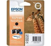 Epson T0711H Double pack "Girafe" Cartouche d'encre noir - 370 Pages - C13T07114H10
