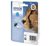 Epson T0712 - 5.5 ml - cyan - original - blister - cartouche d'encre - pour Stylus DX9400, SX115, SX210, SX215, SX218, SX415, SX515, SX610; Stylus Office BX310, BX610