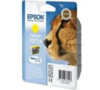 Epson T0714 - 5.5 ml - jaune - original - blister - cartouche d'encre - pour Stylus DX9400, SX115, SX210, SX215, SX218, SX415, SX515, SX610; Stylus Office BX310, BX610