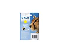 Epson T0714 Cheetah Yellow, Genuine, DURABrite Ultra Ink