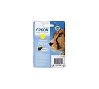 Epson T0714 Cheetah Yellow, Genuine, DURABrite Ultra Ink