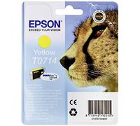 Epson T0714 Guépard Jaune, Cartouche d'encre d'origine, D78 D120 DX4000 DX5000 DX6000 DX7400 DX8400 DX9400F S20 S21 SX100 SX105 SX110 SX200 SX210 SX215 SX400 SX410 SX510W SX600FW BX300F B40W BX600FW