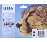 Epson T0715 - Cartouche d'encre / Multipack - BK + C + M + Y (4 pces / 23,9 ml)