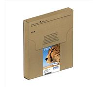Epson T0715 Cheetah Genuine Multipack, 4-colours Ink Cartridges, DURABrite Ultra Ink,BlackCyanMagentaYellow