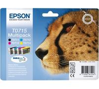 EPSON Multipack T0715 - Guépard - Noir, Cyan, Magenta, Jaune (C13T07154012)