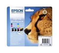 Epson T0715 Multipack - pack de cartouche noir et couleurs - C13T07154022