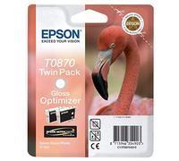 Epson T0870 — Double pack d'origine Gloss Optimizer