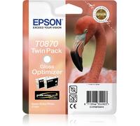 Epson Cartouche T0870 Optimiseur de brillance Authentique Pack x2 11,4 ml