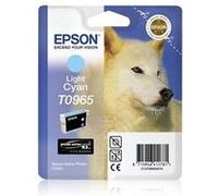 Epson T0965 - 11.4 ml - cyan clair - original - blister - cartouche d'encre - pour Stylus Photo R2880 Cyan Clair G