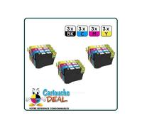 EPSON T1285 : Lot 12 cartouches compatible Stylus SX420W SX425W SX430W SX435W SX438W SX440W SX445W - T1281 T1282 T1283 T1284
