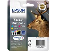 Epson T1306 Multipack Cyan / Magenta / Jaune Original C13T13064012