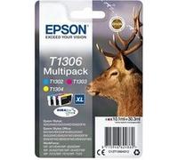 T1306 Multipack - Pack de 3 - 30.3 ml - XL - jaune, cyan, magenta - original - cartouche d'encre - pour Stylus Office BX630, BX635, BX935; WorkForce