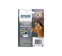 Epson Stag Multipack "Cerf" (T1306) - Encre DURABrite Ultra C, M, J (XL)