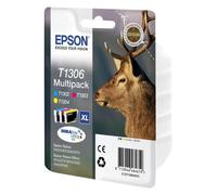 Epson Stag Multipack "Cerf" (T1306) - Encre DURABrite Ultra C, M, J (XL)