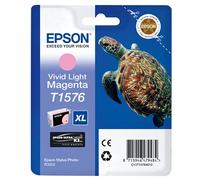 Epson T1576, Print Cartridge 1 x Vivid, Light Magenta, Genuine Light Magneta