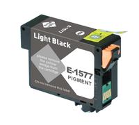 Epson T1577 Cartouche d'encre pigmentaire noire légère générique - Remplace C13T15774010