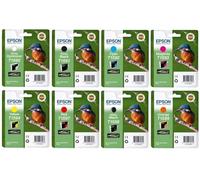 Epson T1590/T1591/T1592/T1593/T1594/T1597/T1598/T1599 Lot de 8 Cartouches d'encre d'origine