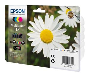Epson T1806 Cartouche d'encre d'origine Claria Home Multipack Noir, Cyan, Magenta, Jaune