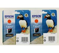 Epson T3247 Cartouche D'Origine Rouge Pour Epson Surecolor P400/SC-P400 X 2PZ