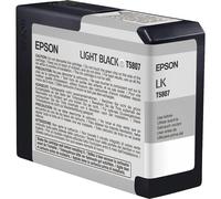 Epson T5807 Cartouche d'encre d'origine 1 x noir clair Amazon Dash Replenishment est prêt, Taille Unique