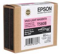 Epson T580b Cartouche d'encre Magenta Clair vif - C13T580B00