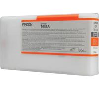Cartouche d'encre traceur EPSON T653A Pour imprimante 4900 Orange - 200ml