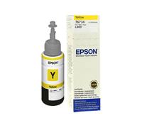 Epson T6734 Jaune - Bouteille d'encre 70ml - Encre pigmentée - Pour imprimante jet d'encre Epson L800 - Réf: C13T67344A
