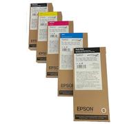 Epson T6931 T6932 T6933 T6934 T6935 (quantité d'encre XL 350 ML) Multipack de Cartouches d'encre Originales pour SureColor SC-T3000, SC-T3200, SC-T5000, SC-T5200, SC-T7000, SC-T7200