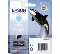 Epson T7605 - 26 ml - cyan clair - Original - blister pack - cartouche d'encre