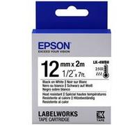 epson tape - lk-4wbh heat resist blk- wh 12/2 noir G