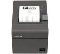 Epson TM-T20II Imprimante ticket de caisse thermique USB, Ethernet, 8 points/mm (203 dpi) Noir Avec bloc d'alimentation, câble d'alimentation (UE) et support mural inclus